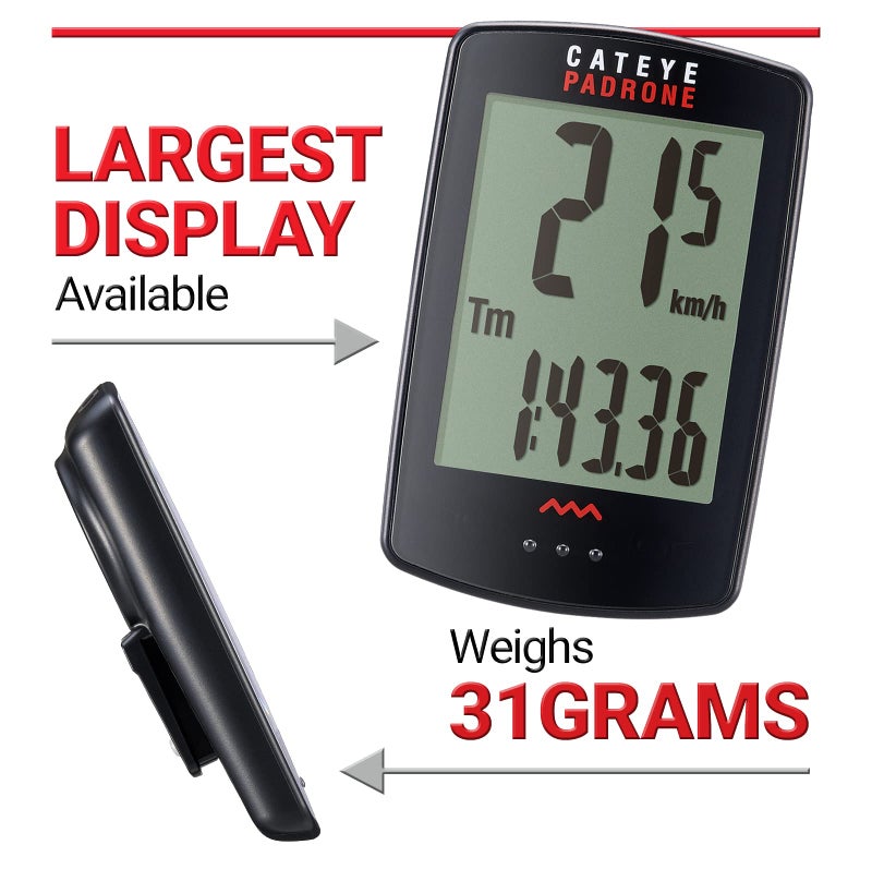 CATEYE - Padrone Wireless Bike Computer (Black) - Image 4
